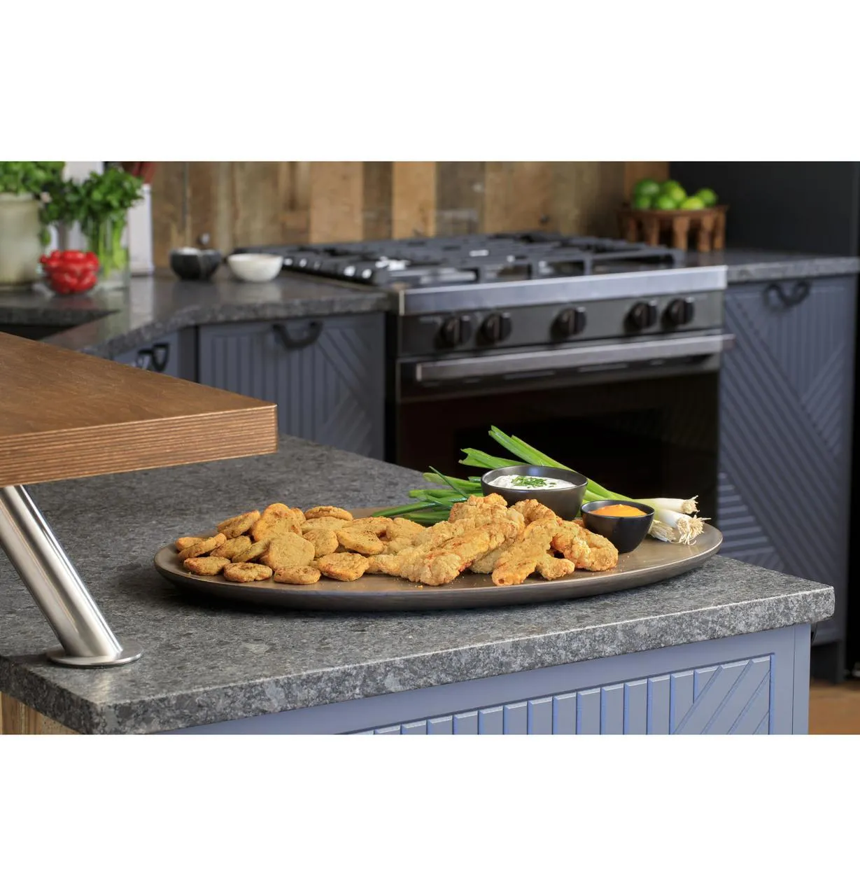 Haier QGSS740BNTS 30" Smart Slide-In Gas Range with Convection