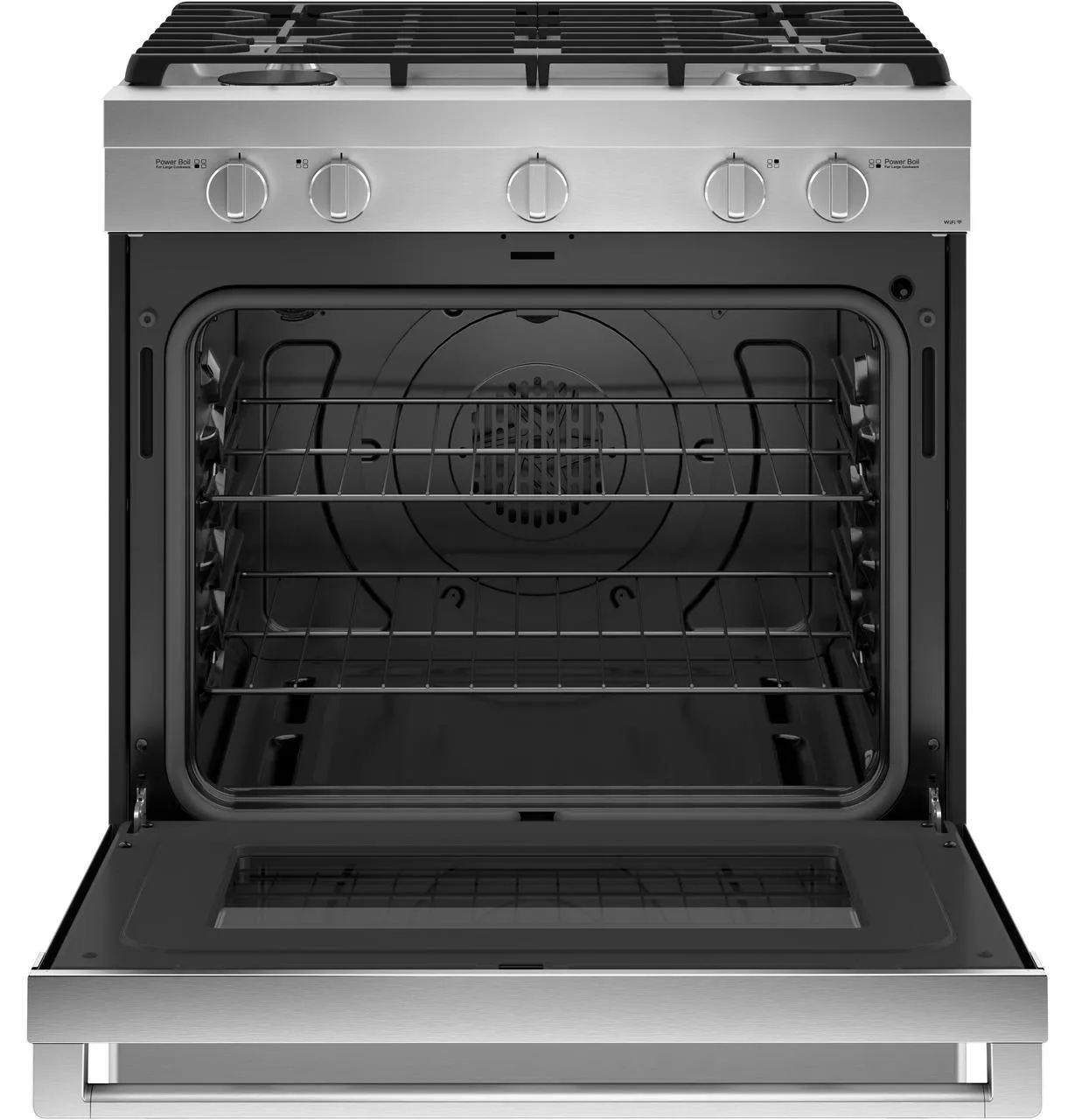 Haier QGSS740RNSS 30" Smart Slide-In Gas Range with Convection