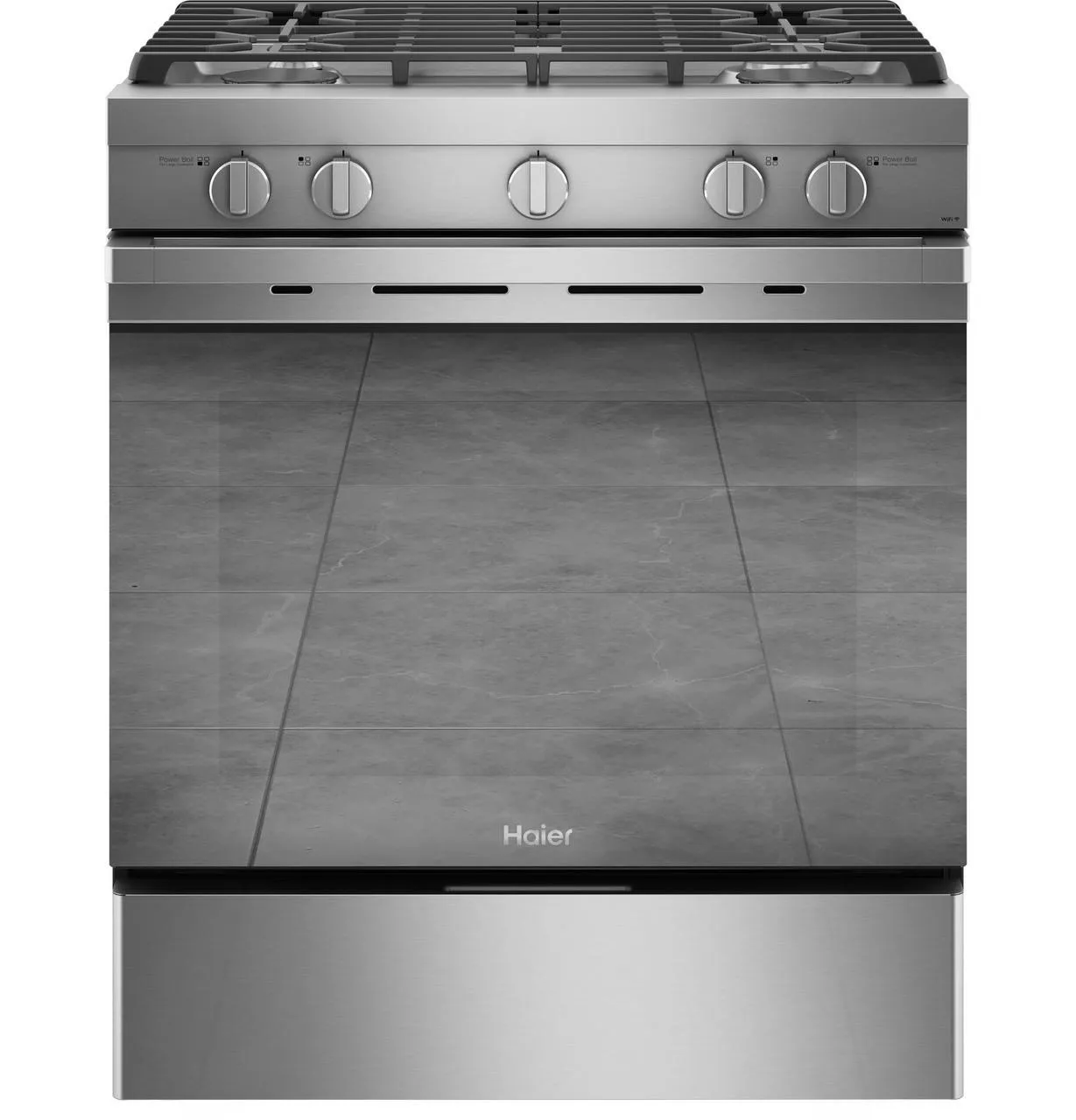 Haier QGSS740RNSS 30" Smart Slide-In Gas Range with Convection