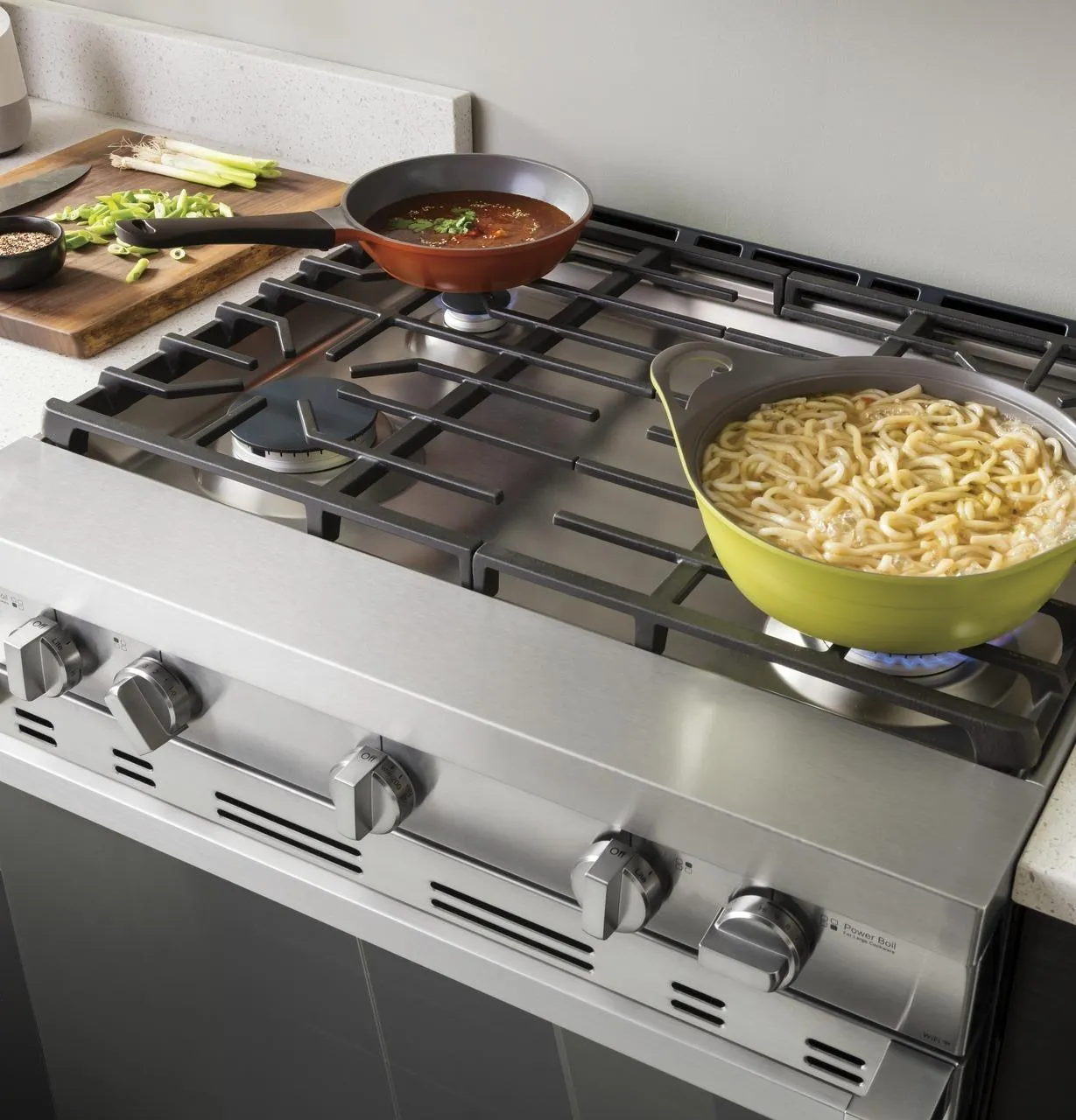 Haier QGSS740RNSS 30" Smart Slide-In Gas Range with Convection