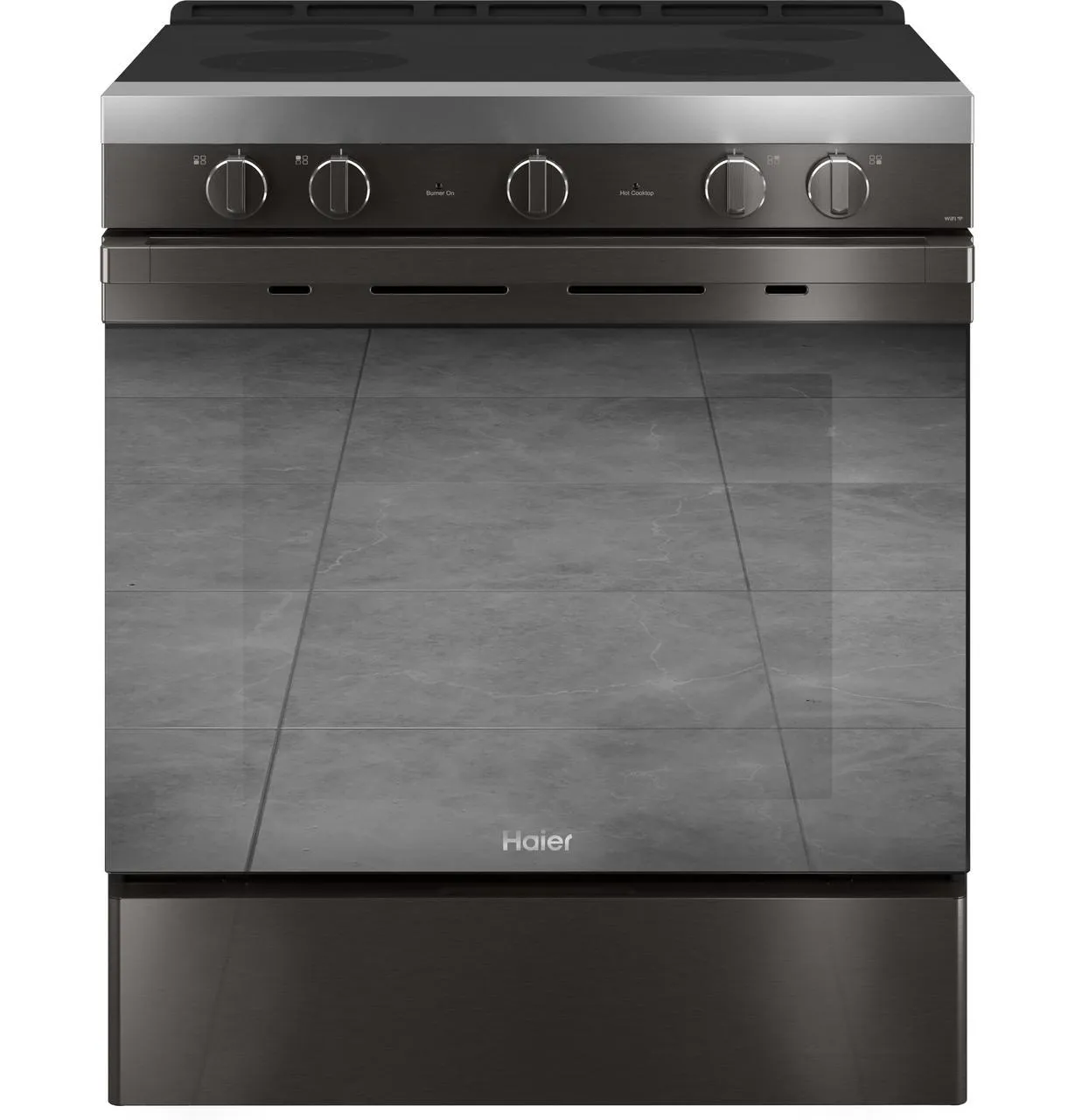 Haier QSS740BNTS 30" Smart Slide-In Electric Range with Convection