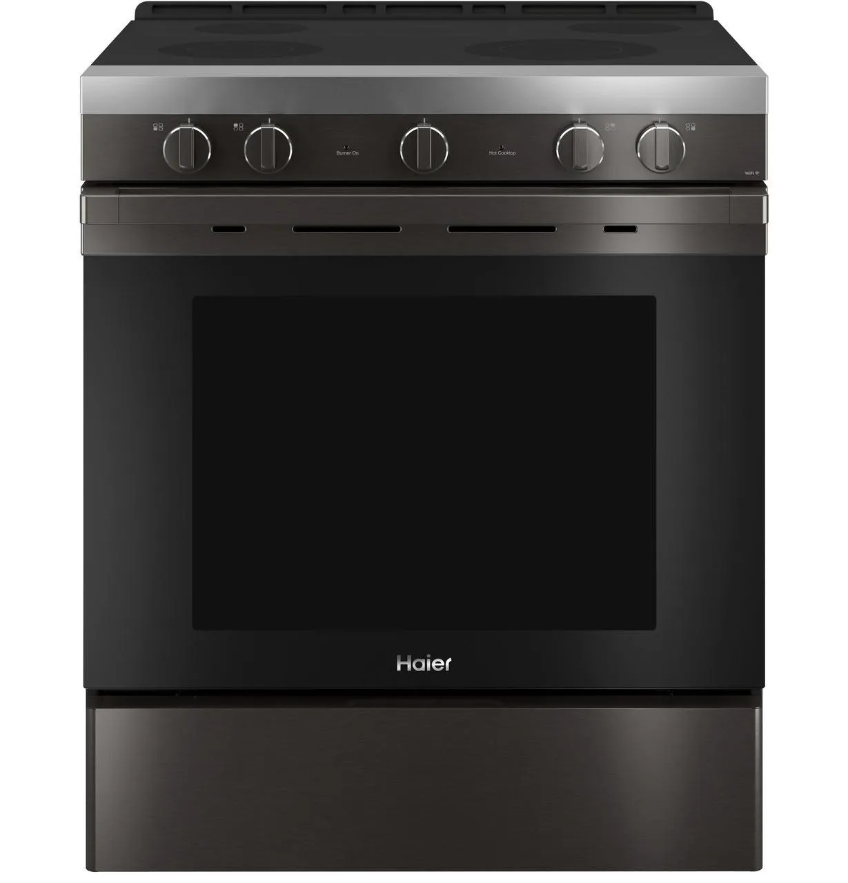 Haier QSS740BNTS 30" Smart Slide-In Electric Range with Convection