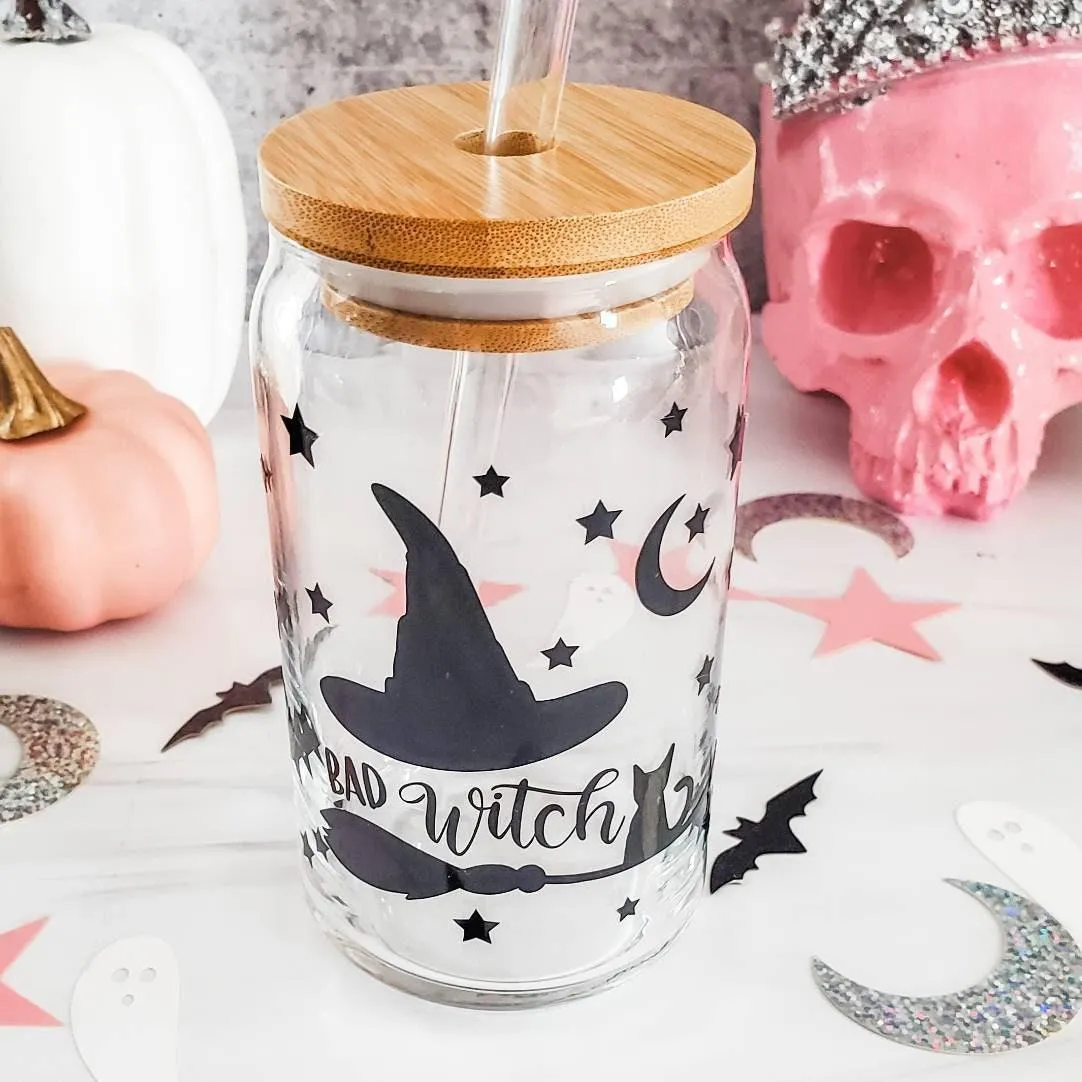 Halloween Vinyl Iced Coffee Cup by Salt and Sparkle