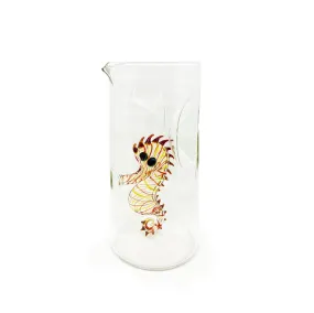 Handblown Glass Seahorse Carafe, 24.5cm