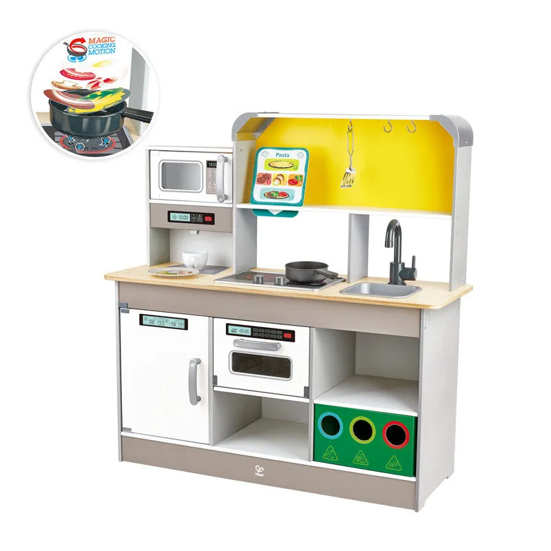 Hape 3177 Deluxe Kitchen Playset With Fan Fryer (3y )