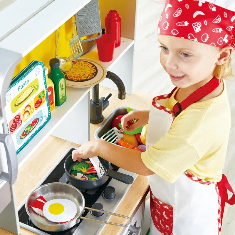 Hape 3177 Deluxe Kitchen Playset With Fan Fryer (3y )