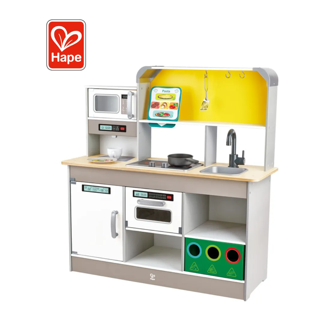 Hape 3177 Deluxe Kitchen Playset With Fan Fryer (3y )