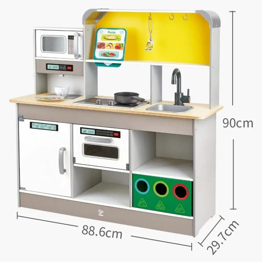 Hape Deluxe Kitchen Playset With Fan Fryer