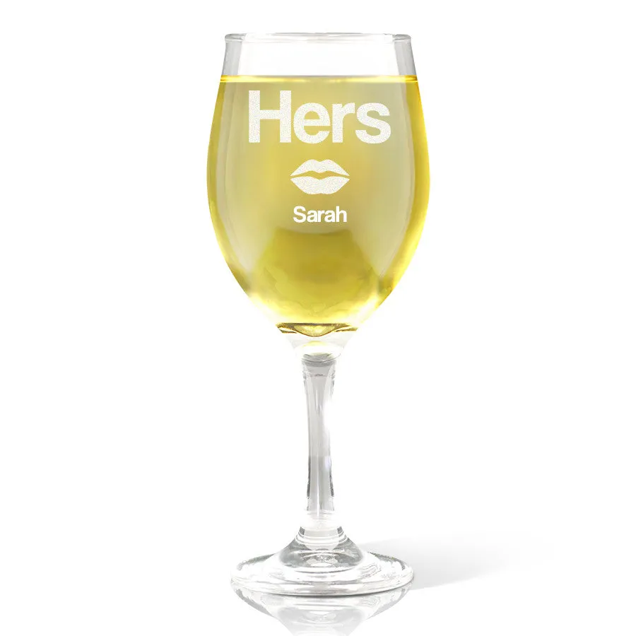 Hers Wine Glass