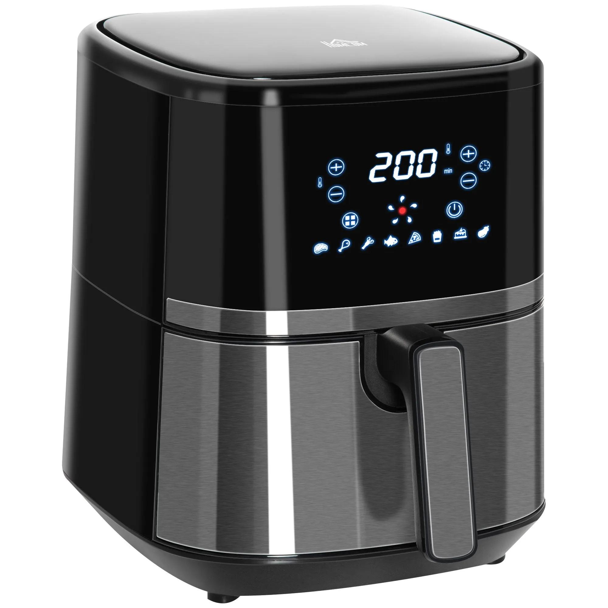 HOMCOM Air Fryer 4.5L 1500W with Digital Display Rapid Air Circulation Timer