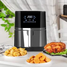 HOMCOM Air Fryer 4.5L 1500W with Digital Display Rapid Air Circulation Timer