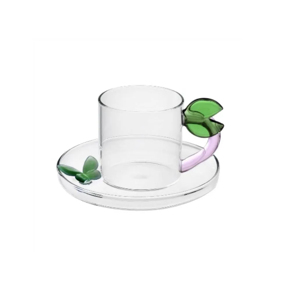 Ichendorf Fruits & Flowers coffee cup with saucer leaf