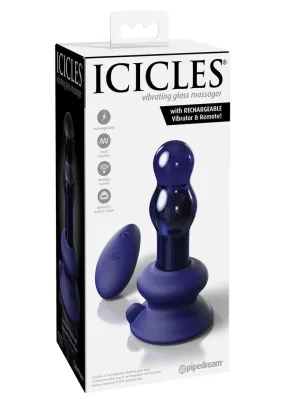 Icicles No. 83 Rechargeable Glass Plug with Remote Control