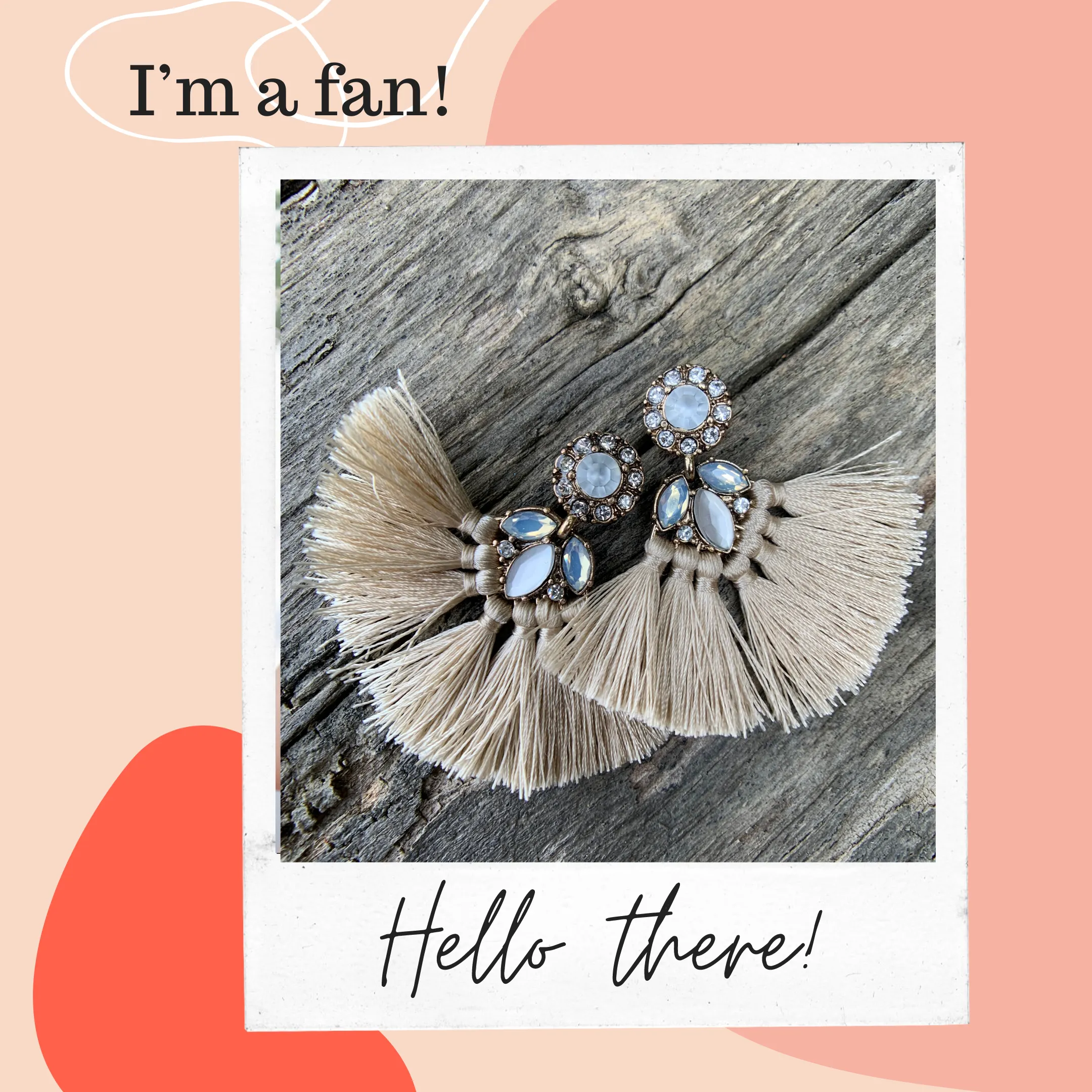 “I’m A Fan” Statement Earrings