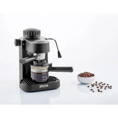 IMUSA 4 Cup Electric Espresso/Cappuccino Maker 800 Watts - Black