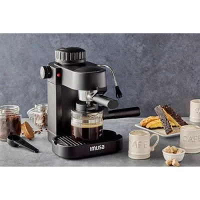 IMUSA 4 Cup Electric Espresso/Cappuccino Maker 800 Watts - Black