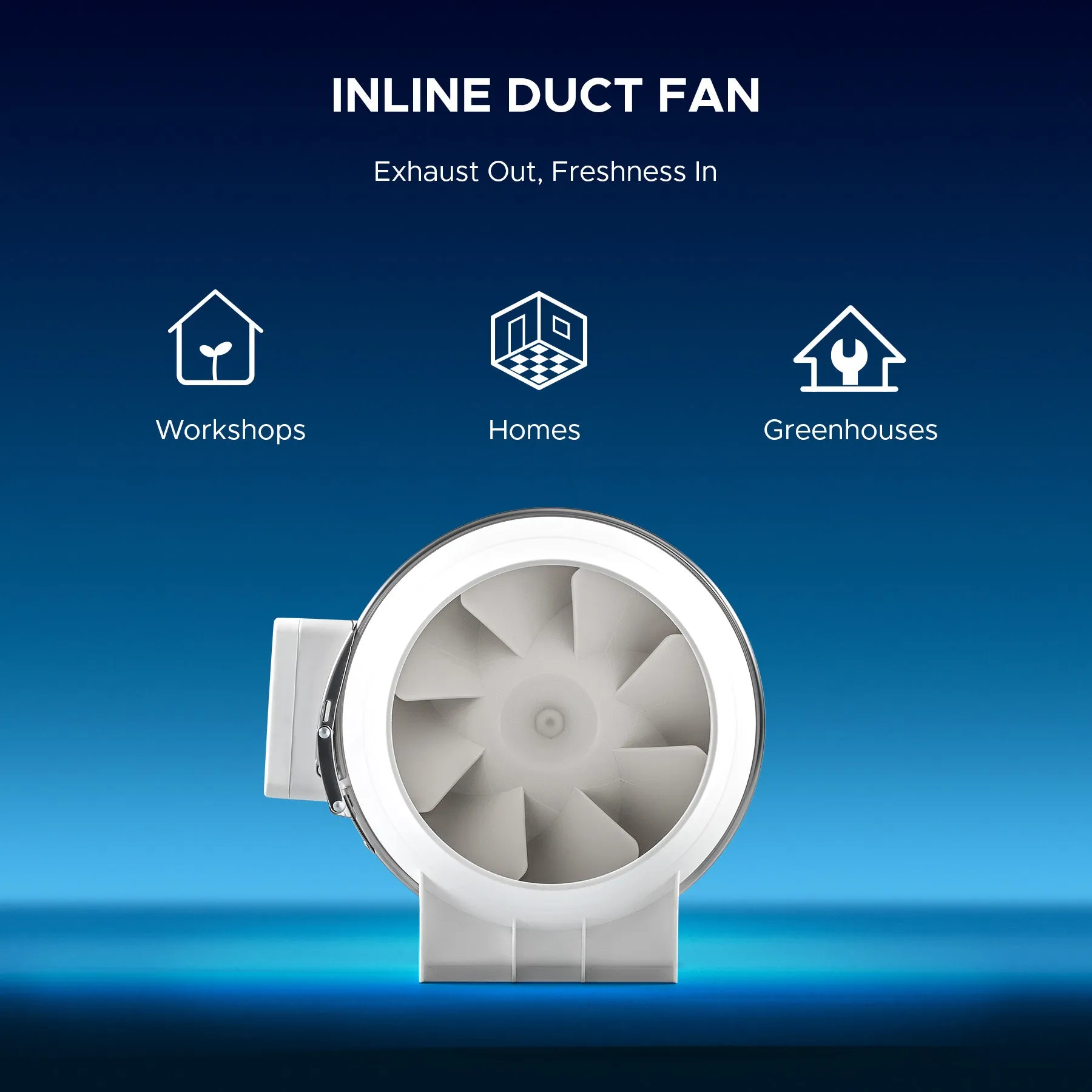 Industrial Exhaust Fan & Duct Fan for Laser Engraver & Cutter | LAP-0400