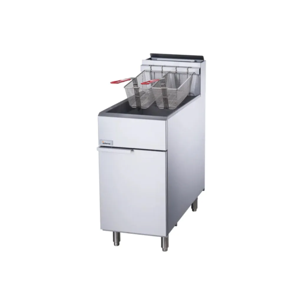 Inferno IF-40 40 Lb. Commercial Deep Fryer - 90,000 BTU