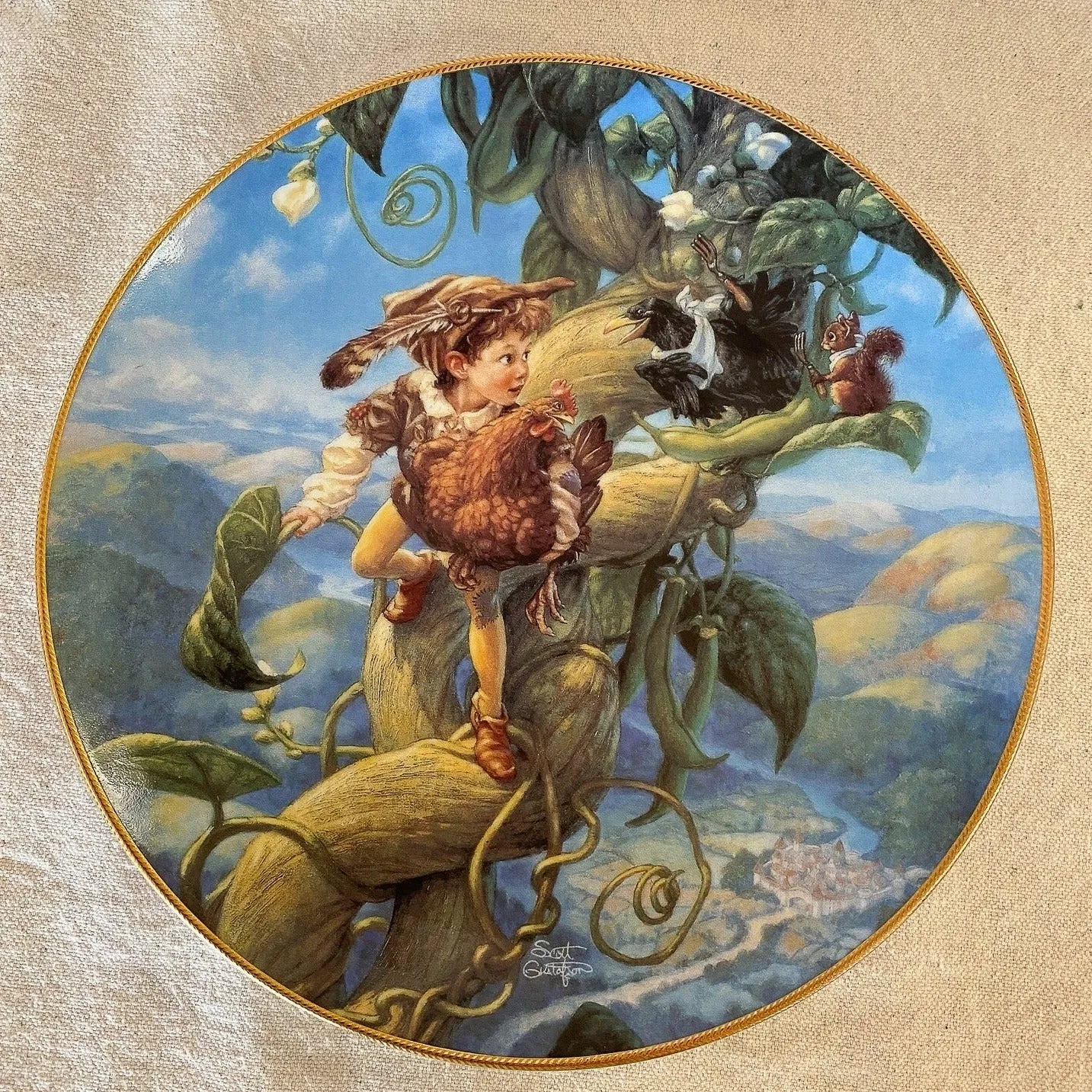 Jack and the Beanstalk Collector Plate - Knowles