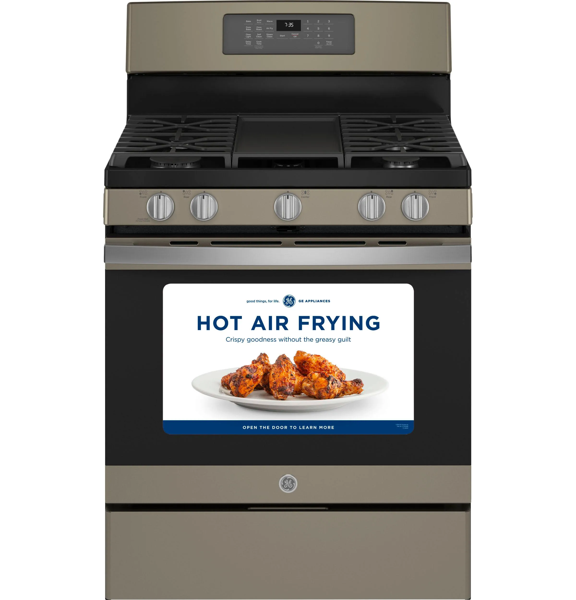 JGB735EPES GE® 30" Free-Standing Gas Convection Range with No Preheat Air Fry