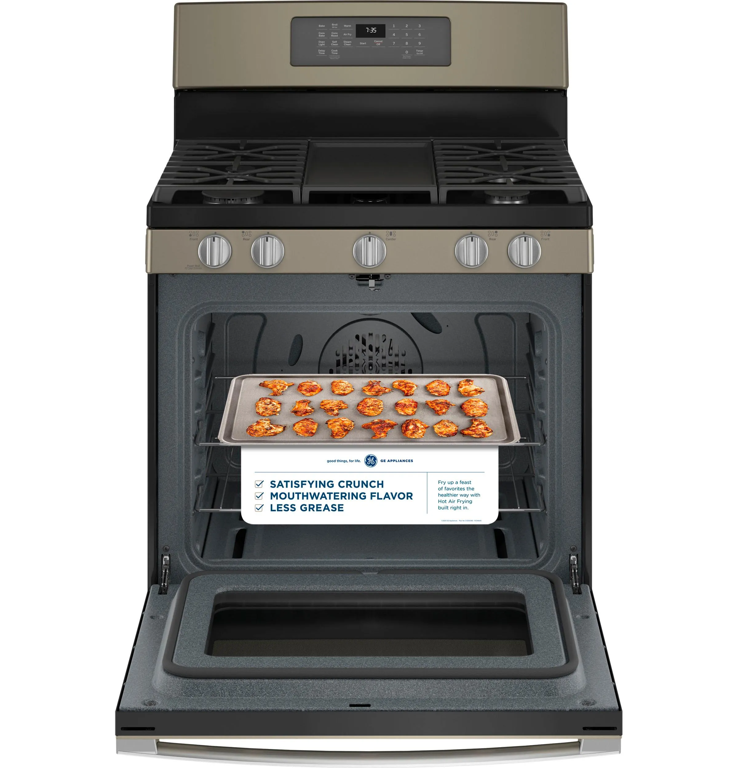 JGB735EPES GE® 30" Free-Standing Gas Convection Range with No Preheat Air Fry