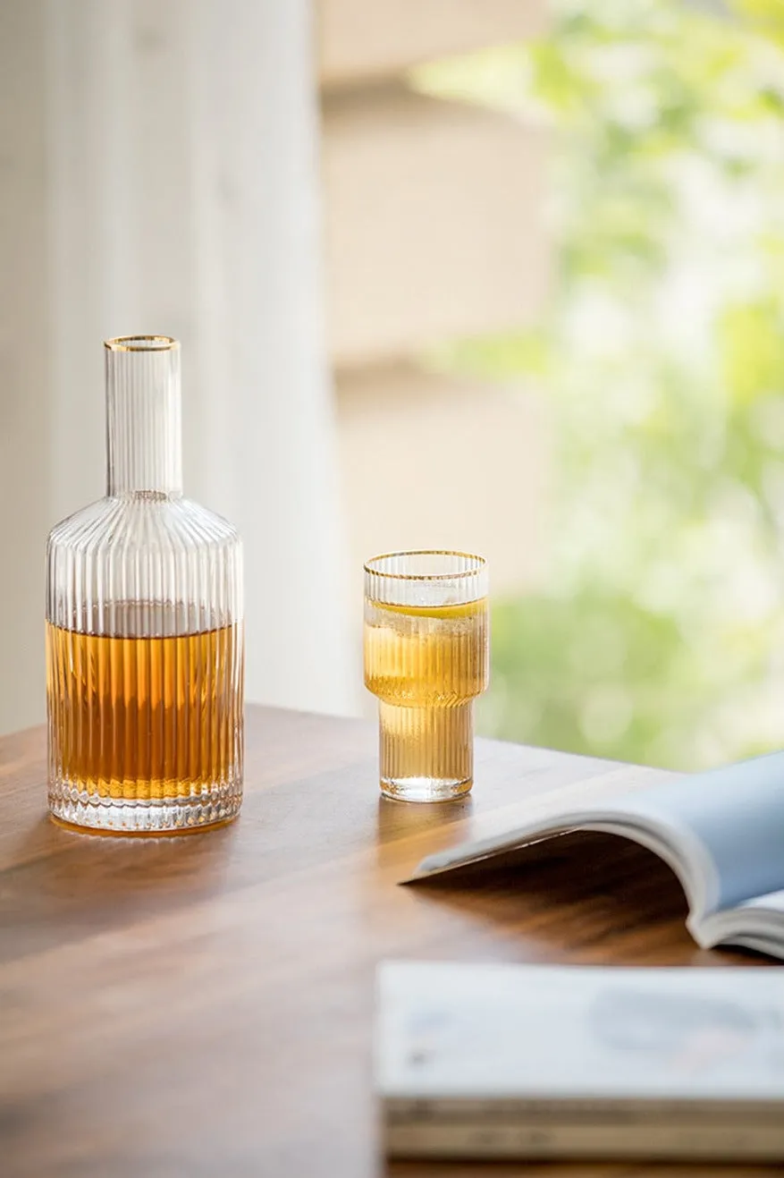 Jules Ripple Carafe and Glass Set