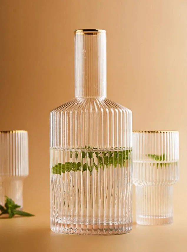 Jules Ripple Carafe and Glass Set