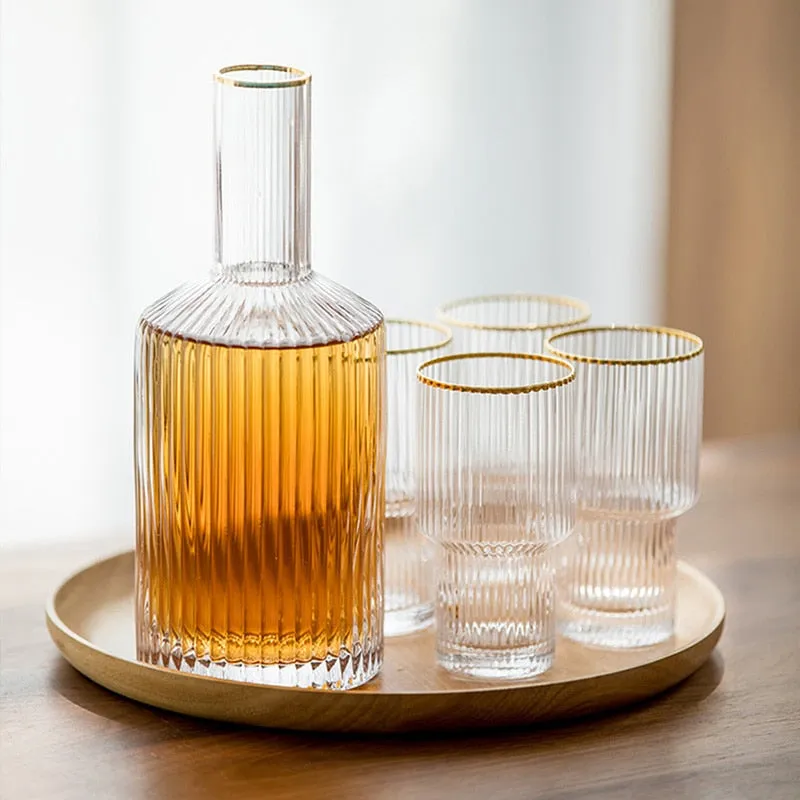 Jules Ripple Carafe and Glass Set