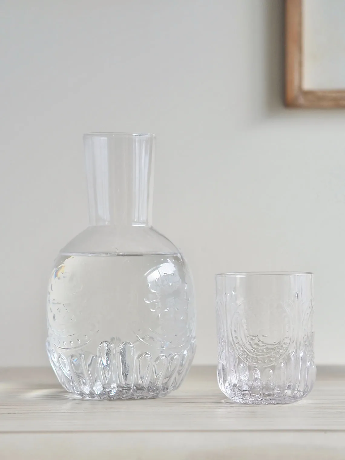 Julie Embossed Bedside Carafe