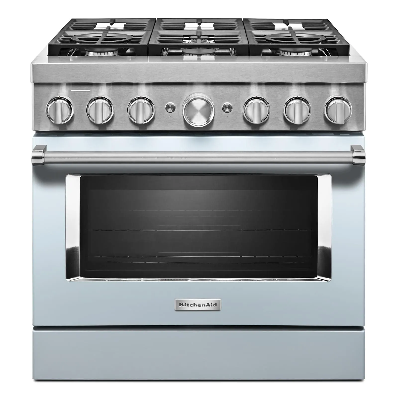 KitchenAid Misty Blue Dual Fuel Smart Freestanding Range (5.1 Cu. Ft.) - KFDC506JMB