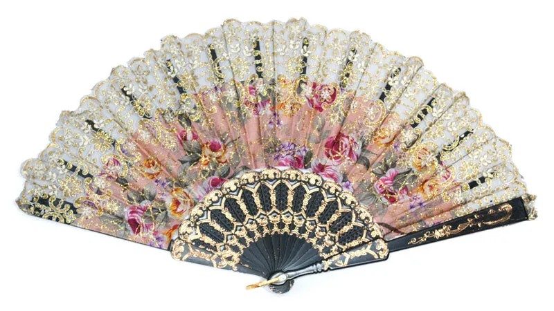 Laced Flower Hand Folding Fan Wholesale