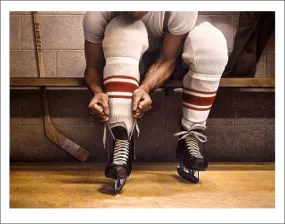 Lacing Up by Ken Danby Hockey Art Poster Print - Danby Studios