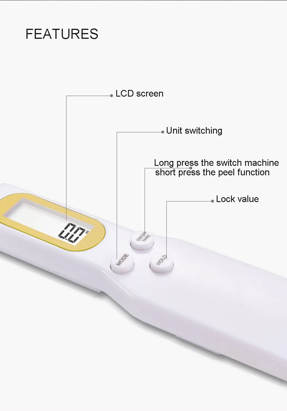 LCD Display Digital Kitchen Measuring Spoon