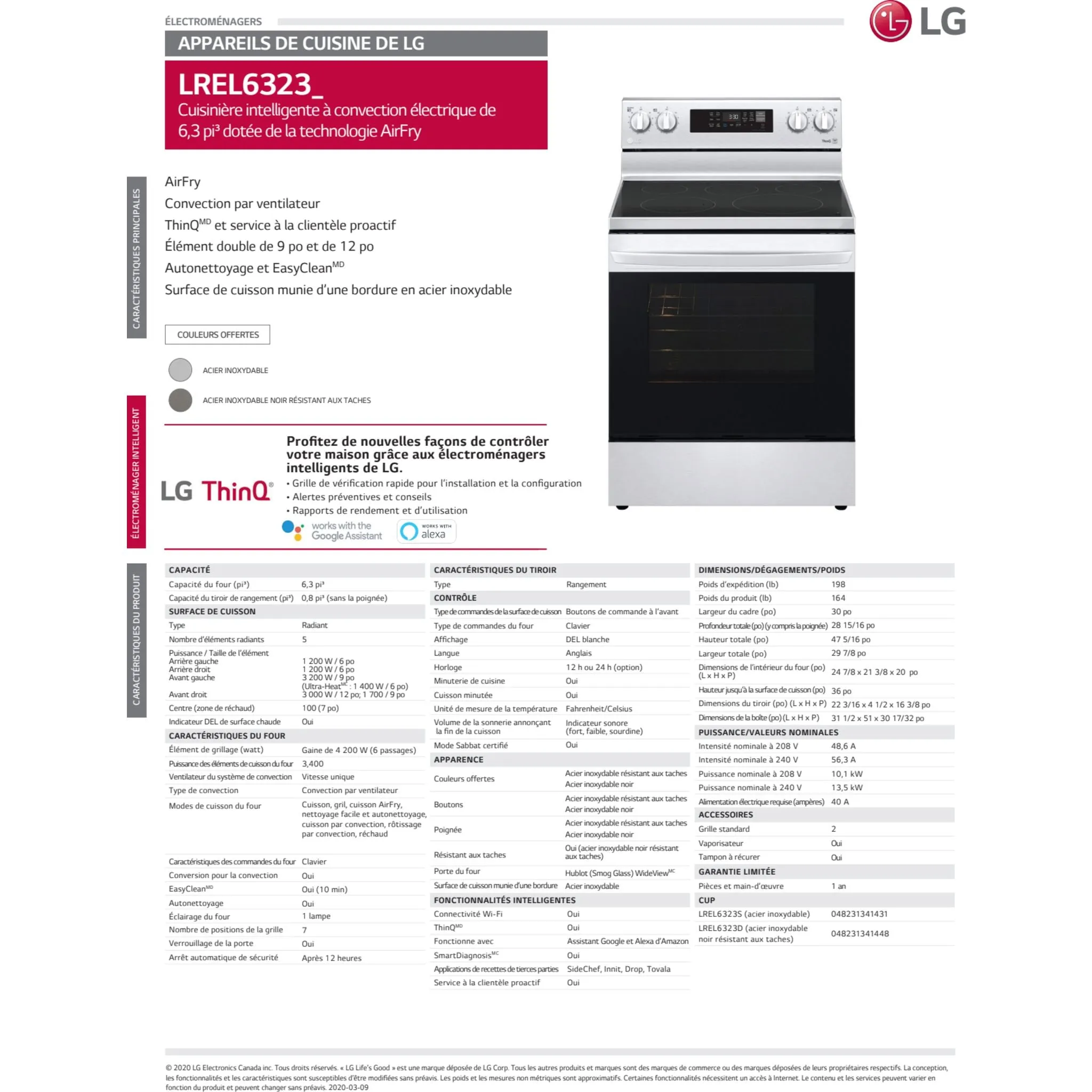 LG Self Clean Range (LREL6323S) - Stainless Steel