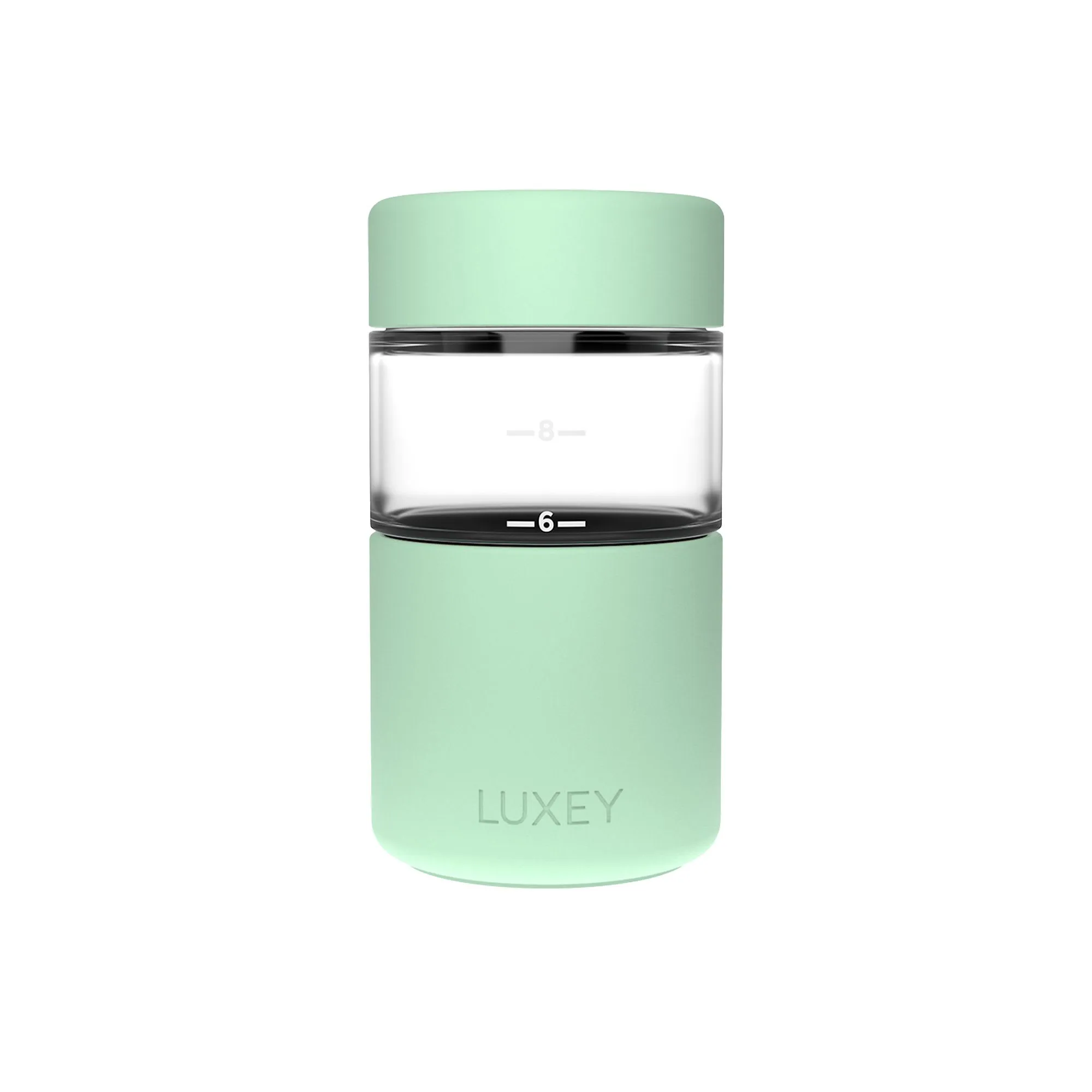 Luxey Cup OriginalLUX Glass Coffee Cup 355ml (12oz) Gelato Green