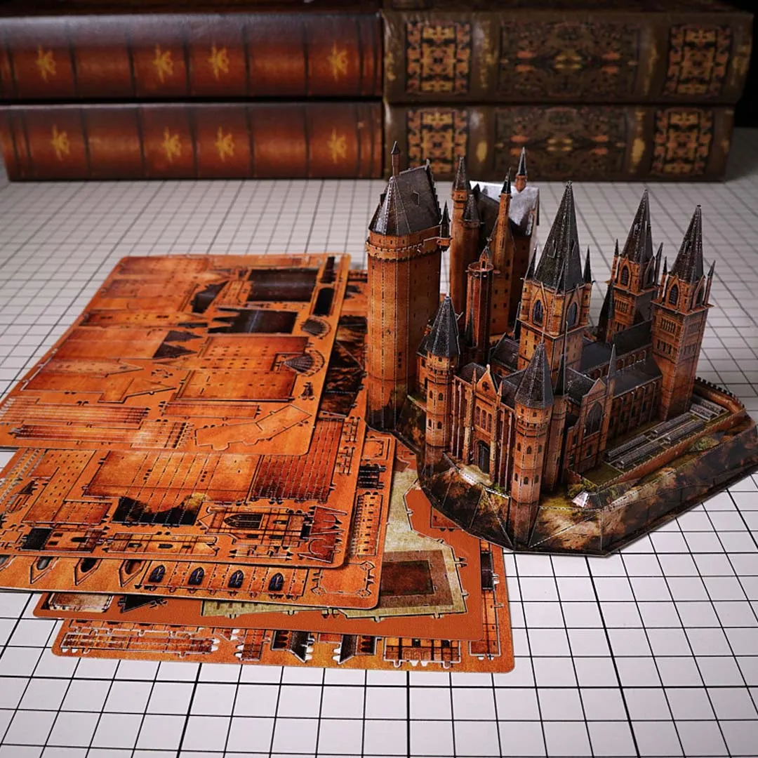 Magic Hogwarts Castle 3D Metal Model Kits