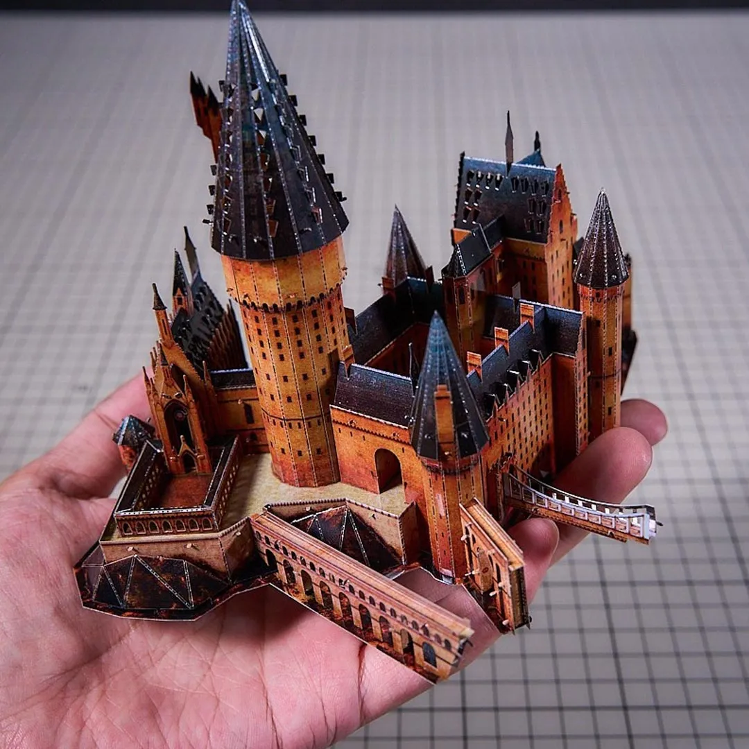 Magic Hogwarts Castle 3D Metal Model Kits