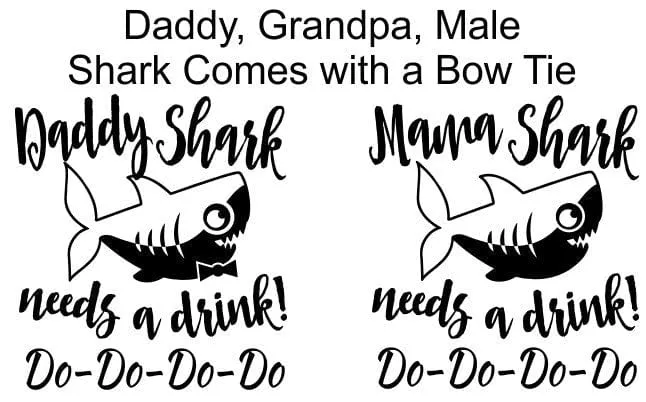 Mama Shark Needs a Drink Do Do Novelty Wine Glass First Mothers Day Gift from Daughter, Son Funny Sayings for New Mom Dad Husband Wife