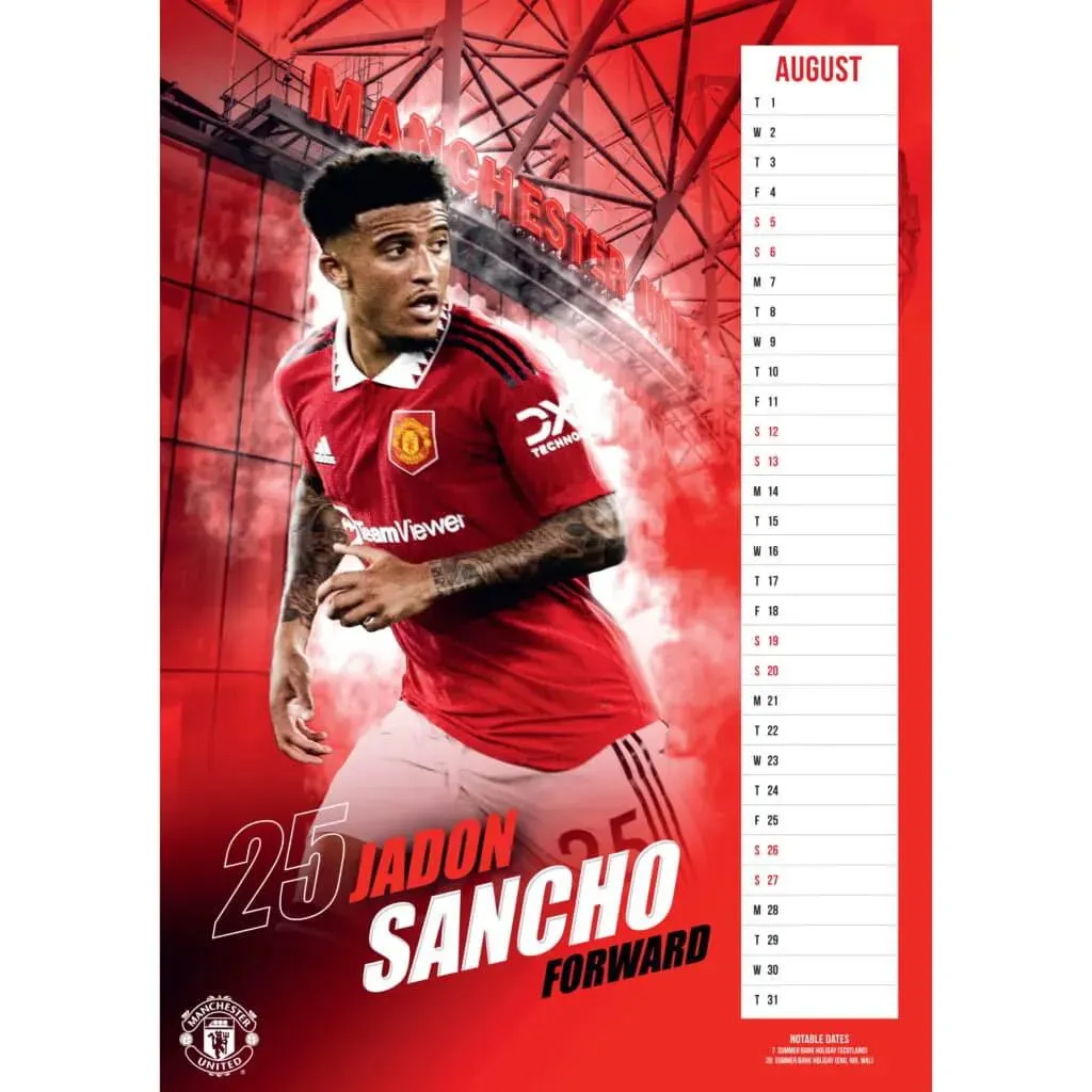 Manchester United 2023 Official Calendar