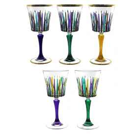 Mardi Gras Timeless Wine Glass Calice Liquore