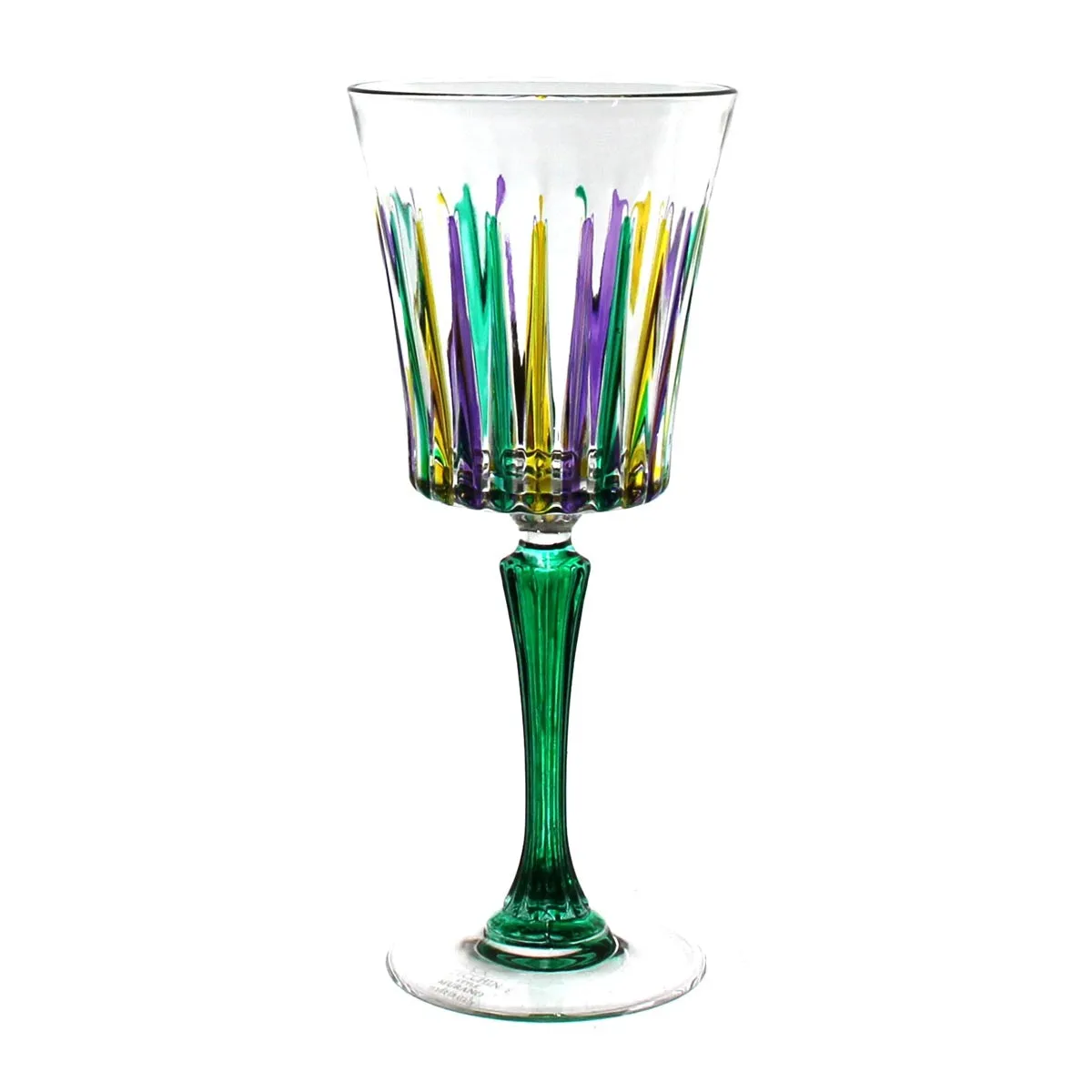 Mardi Gras Timeless Wine Glass Calice Liquore