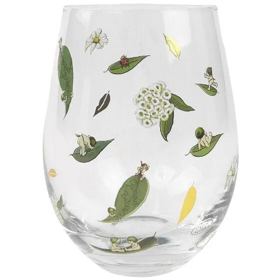 May Gibbs Wine Glass Green 12cm