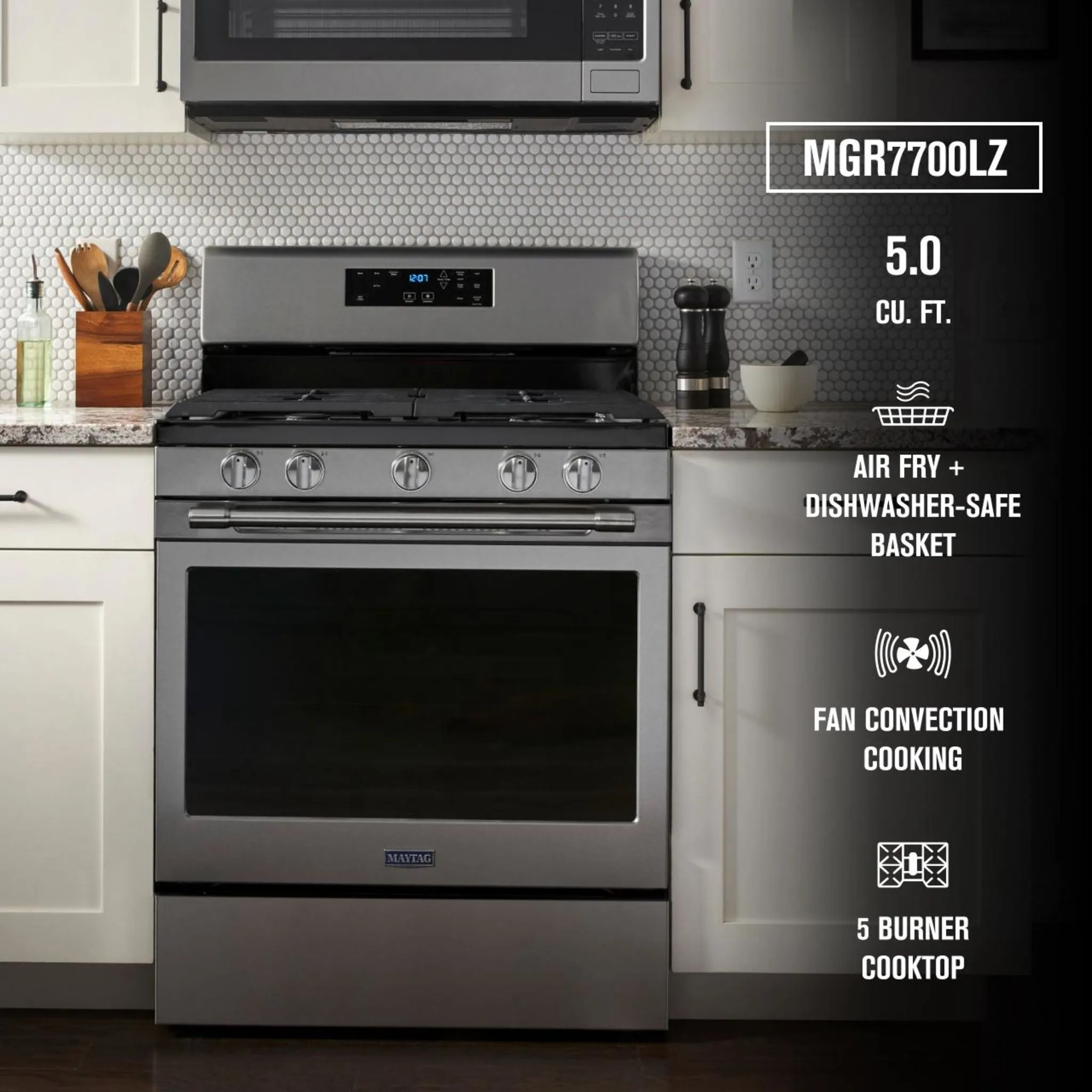 Maytag 30" Gas Range (MGR7700LZ) - Stainless Steel