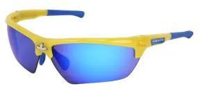 MCR Safety Dominator DM3 Yellow Frame, Blue Dmd Mir