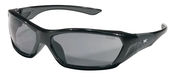 MCR Safety ForceFlex FF1 Black Frame, Gray Lenses