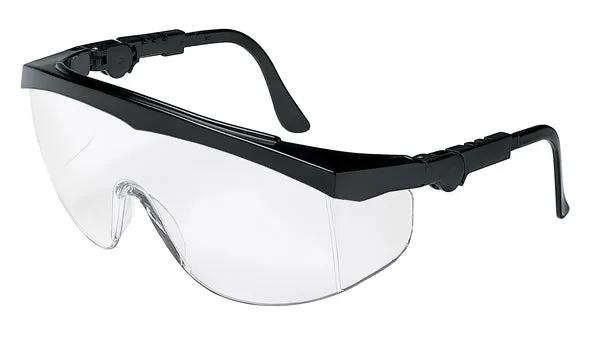 MCR Safety TK1 Black Frame, Clear UV-AF Lens