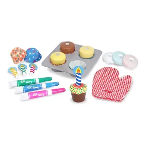 Melissa & Doug Bake and Decorate Cupcake Set