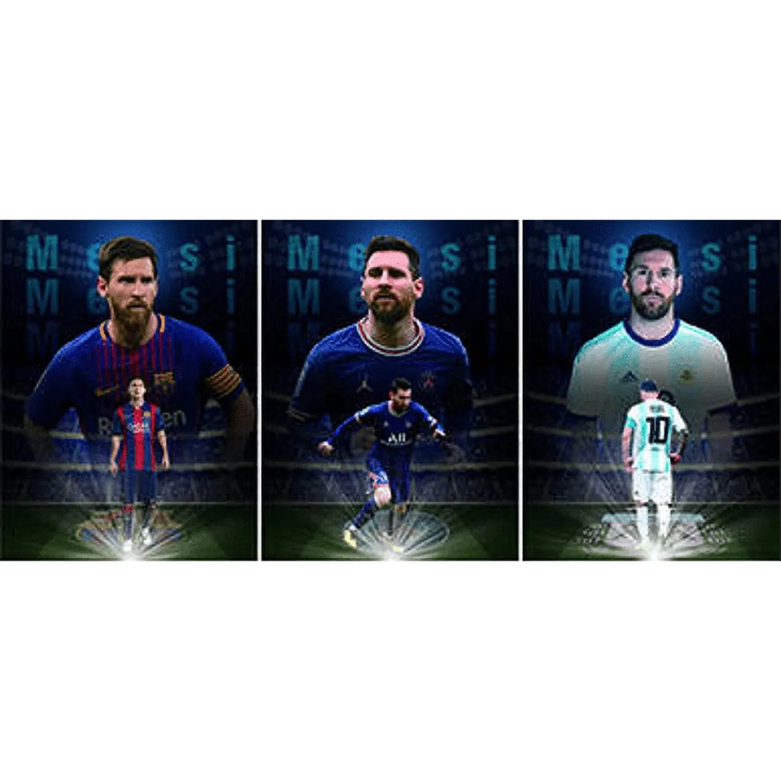 Messi 3D Poster