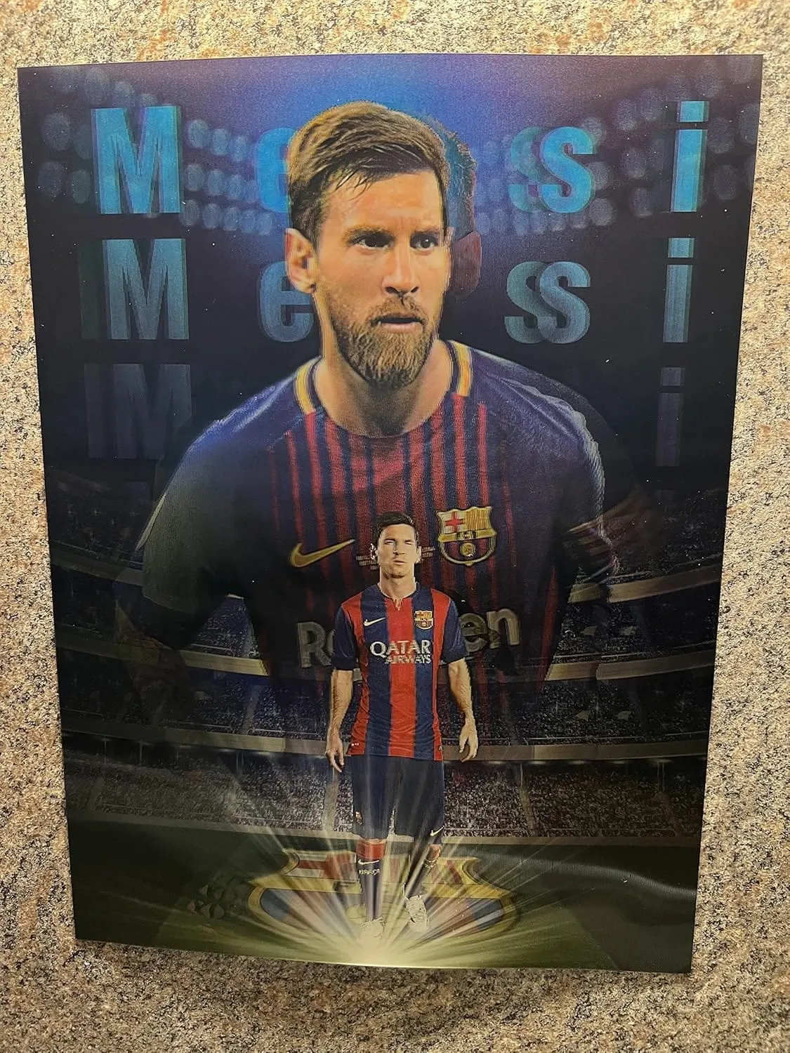 Messi 3D Poster