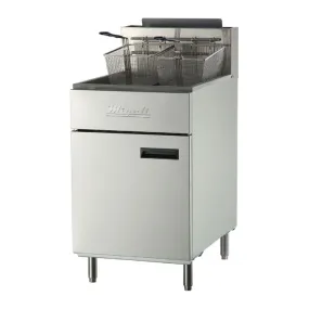 Migali - C-F75-NG, Commercial 75Lbs Deep Fryer 5 Burners 1 Fry Pot Natural Gas BTU170000